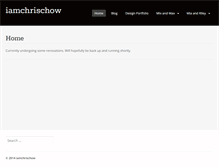 Tablet Screenshot of iamchrischow.com
